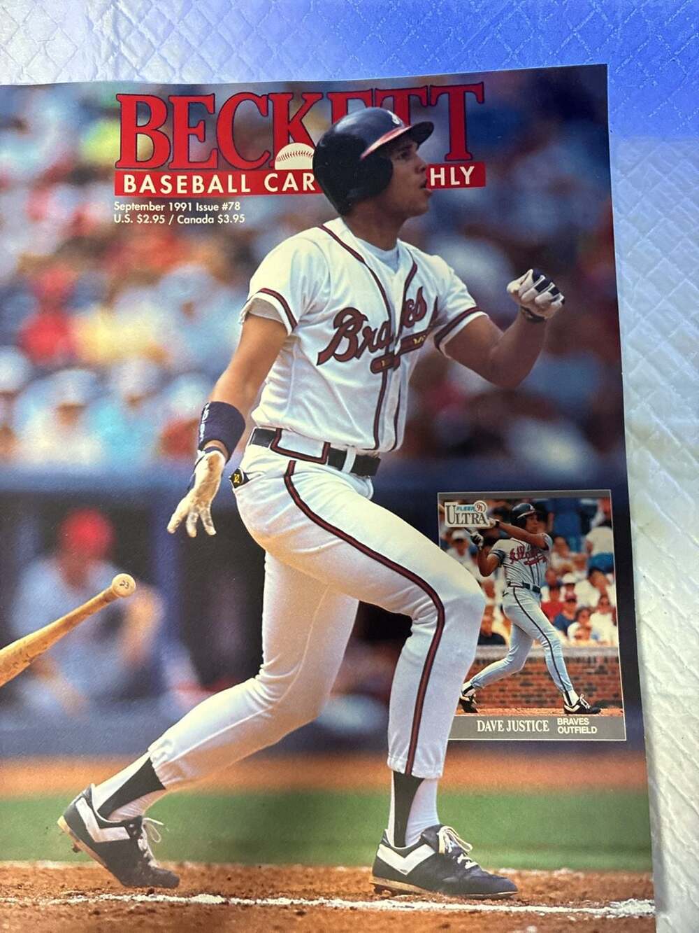 Beckett Baseball Card Monthly Magazine September 1991 Issue #78 featuring David